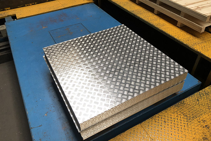 5052 Placa estriada de aluminio
