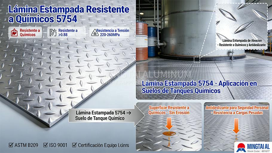 chapa de aluminio estampada 5754 xiyu4